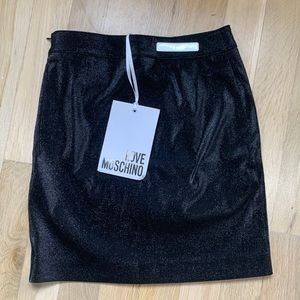 Love moschino black mini skirt
